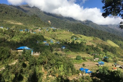 The spread out village of Tashi Gaun.